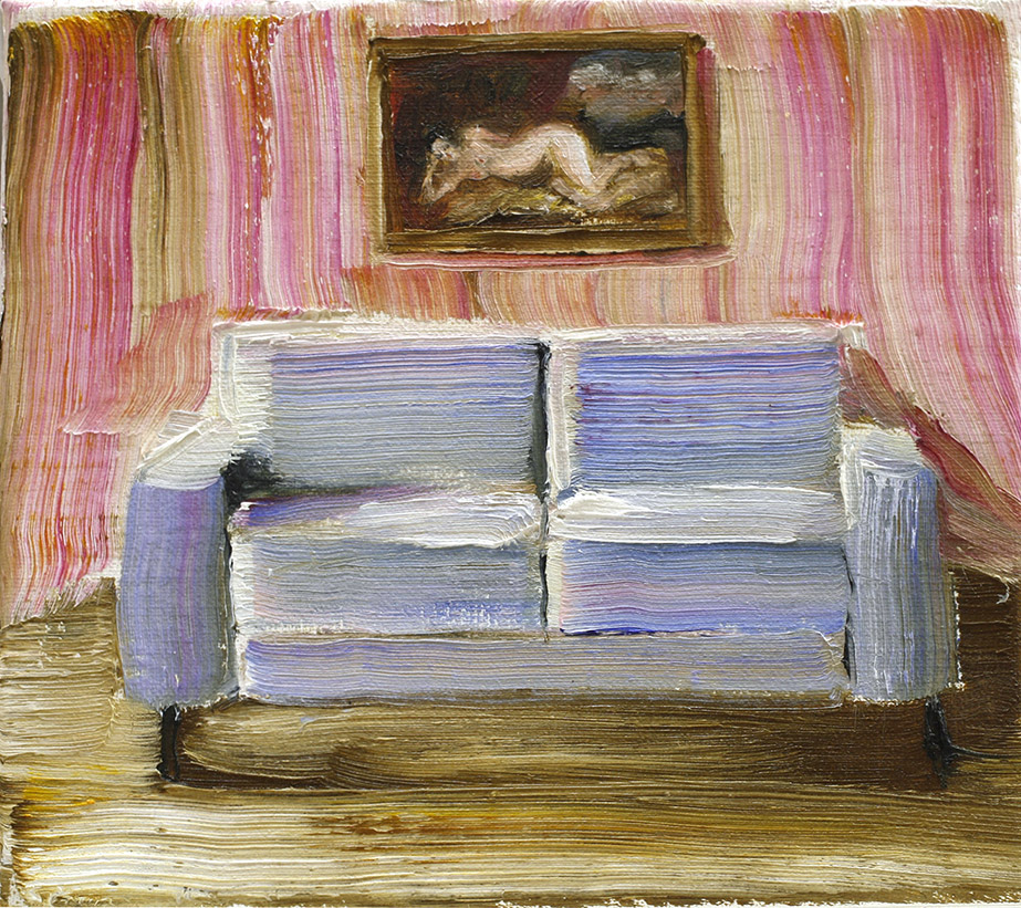 A couch and a painting I, 2024